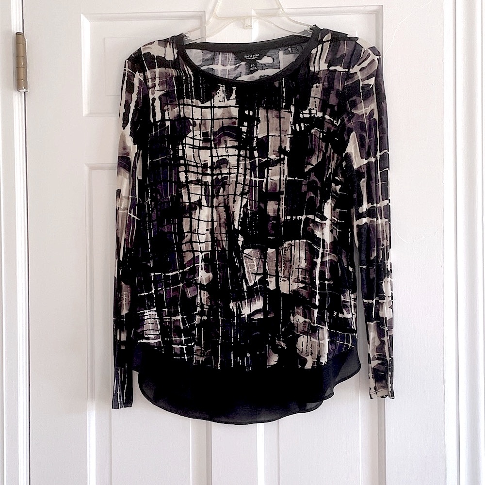 Simply Vera by Vera Wang Women's Long Sleeve Blouse – Size Small Petite